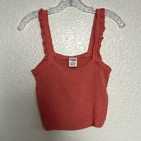 PINK Victoria’s Secret Smocked Tank Top Size L - Picture 1 of 4